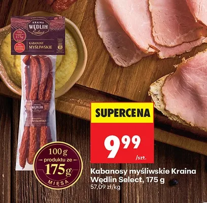 Kabanossy mysliwskie Kraina promocja w Biedronka
