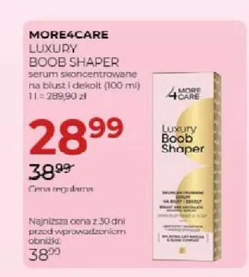 Serum skoncentrowane na biust i dekolt More4Care Luxury Boob Shaper promocja w Drogerie Jawa