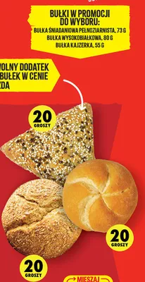 Bułki w promocji do wyboru promocja w Biedronka