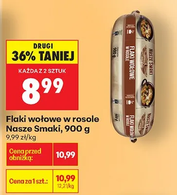 Flaki wołowe w rosole promocja w Biedronka