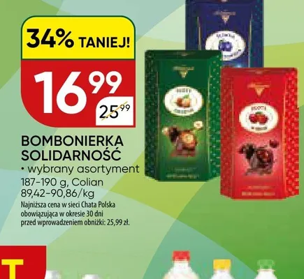 Bombonierka Solidarność promocja w Chata Polska