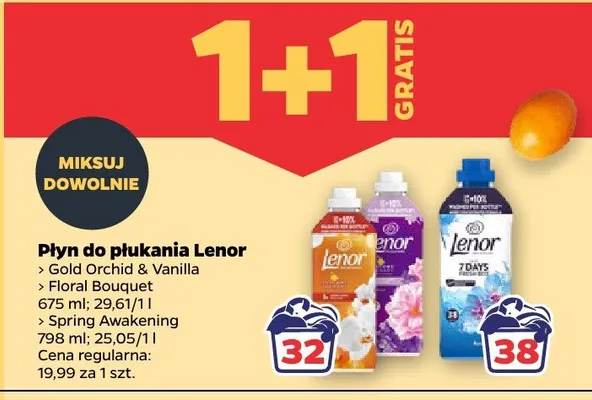 Płyn do płukania orchid & vanilla Lenor promocja w Netto