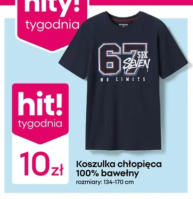 Koszulka chłopięca 100% bawełny promocja w Pepco