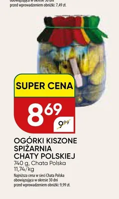 Ogórki kiszone Spiżarnia Chaty Polskiej promocja w Chata Polska