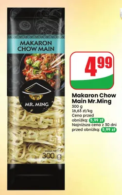 Makaron Chow Main Mr. Ming promocja w Dino