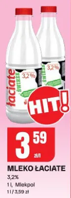 Mleko łaciate 3,2% promocja w Chorten