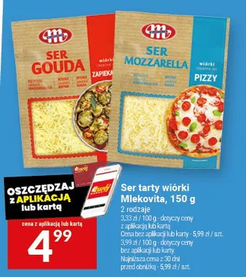 Ser tarty wiórki Mlekovita promocja w Twój Market