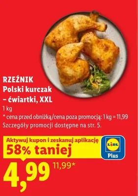 Kurczak polski - ćwiartki, XXL promocja w Lidl