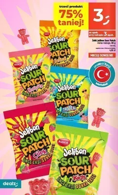 Żelki Jelibon Sour Patch Çilek promocja w Dealz