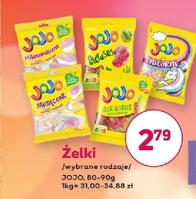 Żelki JOJO Kwaśne Robaki promocja w Bliski