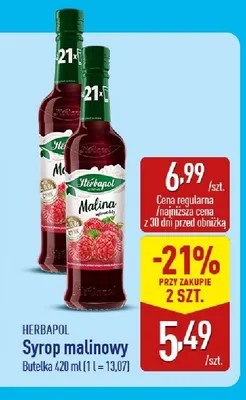 Syrop Herbapol wiśniowy promocja w Aldi