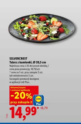 Talerz z kamionki Ø 20,5 cm Silvercrest promocja w Lidl