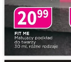 Matujący podkład do twarzy Fit Me Maybelline New York promocja w Drogerie Polskie