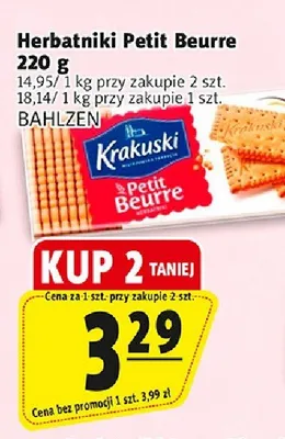 Herbatniki Petit Beurre Krakuski promocja w Prim Market