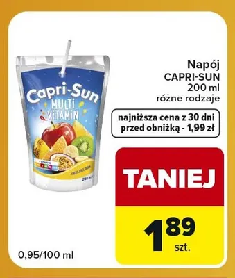 Napój Capri-Sun promocja w Carrefour Express