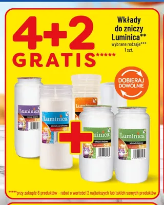 Wkłady do zniczy Luminica promocja w POLOmarket