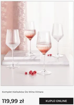 Komplet kieliszków do wina Home&You Vintara promocja w home&you