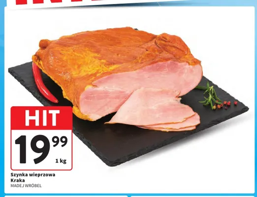 Szynka wieprzowa Kraka Madej Wróbel promocja w Intermarche