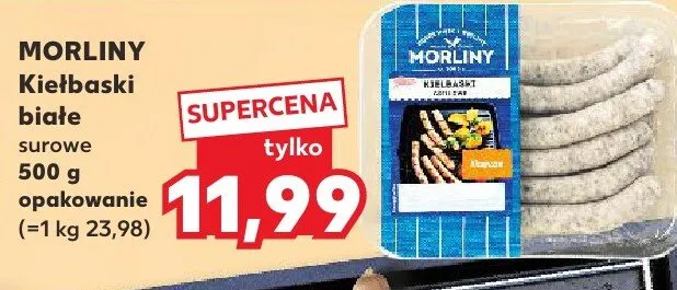 Kiełbaski białe surowe Morliny promocja w Kaufland