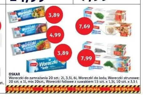 Woreczki strunowe Oskar promocja w Blue Stop