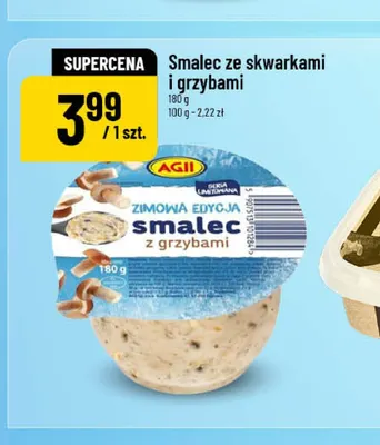 Smalec ze skwarkami i grzybami Agii promocja w POLOmarket