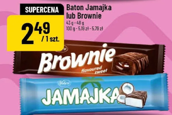 Baton Jamajka lub Brownie promocja w POLOmarket