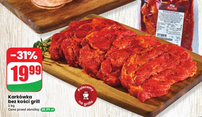 Karkówka bez kości grill Agro Rydzyna promocja w Dino