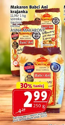 Makaron Babci Ani krajanka średnia promocja w Prim Market