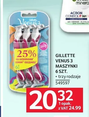 Maszynki do golenia Gillette Venus 3 promocja w Selgros