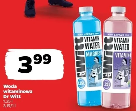 Woda witaminowa Dr Witt Vitamin+ promocja w Netto