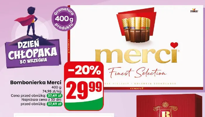 Bombonierka Merci promocja w Dino