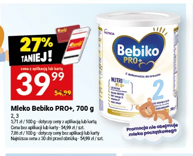 Mleko Bebiko PRO+ 3 promocja w Twój Market