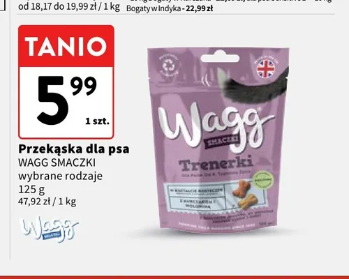 Przekąska dla psa Wagg Smaczki Trenerki promocja w Intermarche