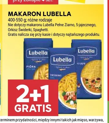 Makaron Lubella Świderki promocja w Stokrotka