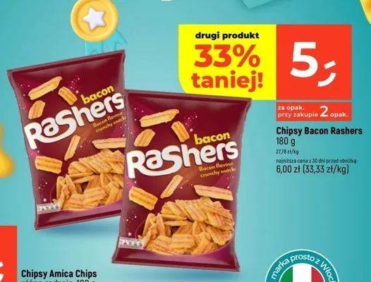 Chipsy Bacon promocja w Dealz