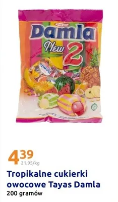 Cukierki tropikalne owocowe Tayas Damla promocja w Action