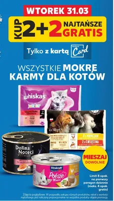 Mokre karmy dla kotów najtańsze promocja w Kaufland