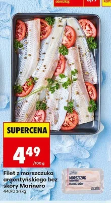 Filet z morszczuka argentyńskiego bez skóry Marinero promocja w Biedronka
