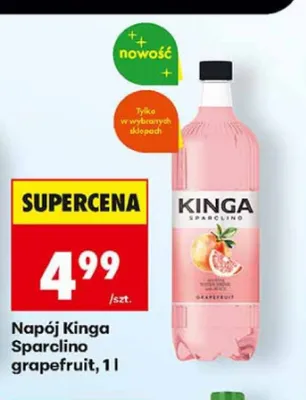 Napój Kinga Sparclino grapefruit promocja w Biedronka