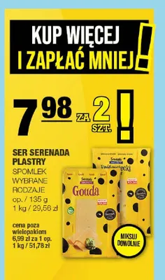 Ser Serenada plastry Spomlek 2-pak promocja w SPAR