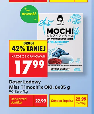 Deser lodowy mochi Miss Ti x OKI 6-pak promocja w Biedronka