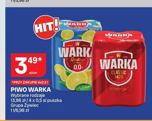 Piwo Warka promocja w Chorten