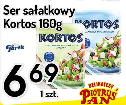 Ser sałatkowy Kortos typu greckiego Turek promocja w Delikatesy Piotruś Pan
