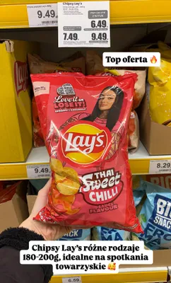 Chipsy Thai Sweet Chilli promocja w Dino