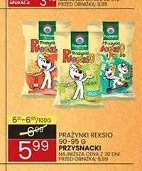 Prażynki Reksio Przysnacki 90-95g promocja w Wafelek