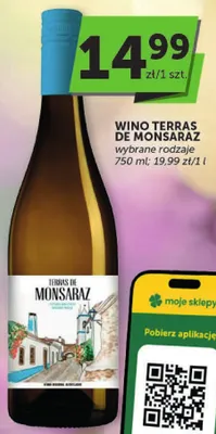Wino Terras de Monsaraz wybrane rodzaje promocja w Euro Sklep