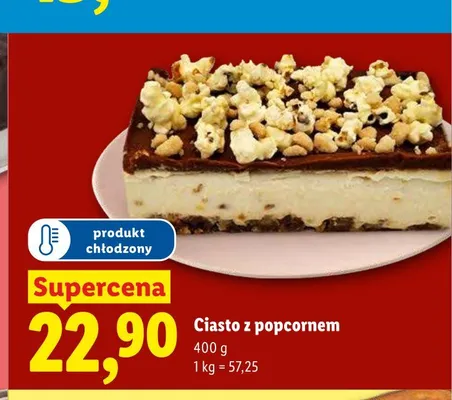 Ciasto z popcornem promocja w Lidl