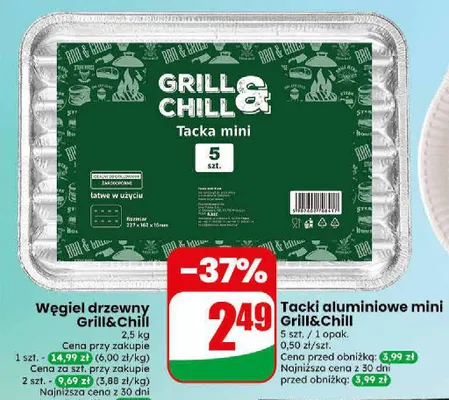 Tacki aluminiowe mini Grill&Chill promocja w Dino