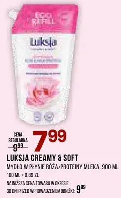 Mydło w płynie róża/proteiny mleka Creamy & Soft promocja w Drogerie Natura