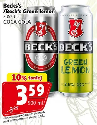 Piwo Beck's, Beck's Green lemon promocja w Prim Market
